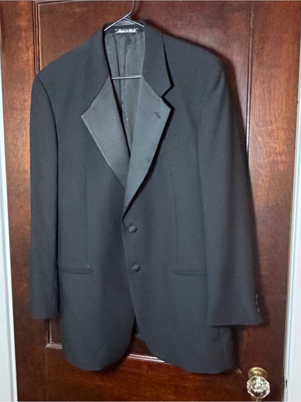 Vintage Valentino Men's Tuxedo Jacket 32 Long (US) Black Wool Made in Italy